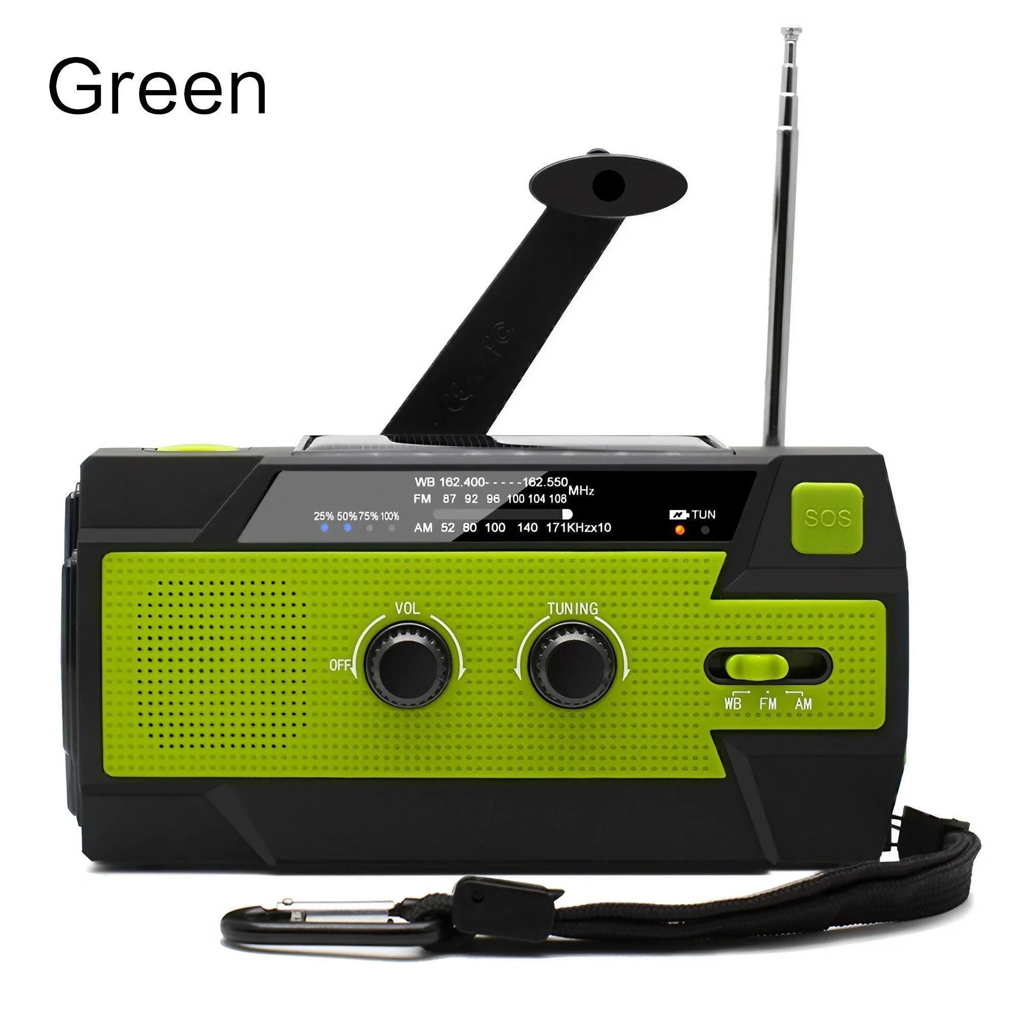 Weather Radio Emergency Multifunctional Hand Crank Solar