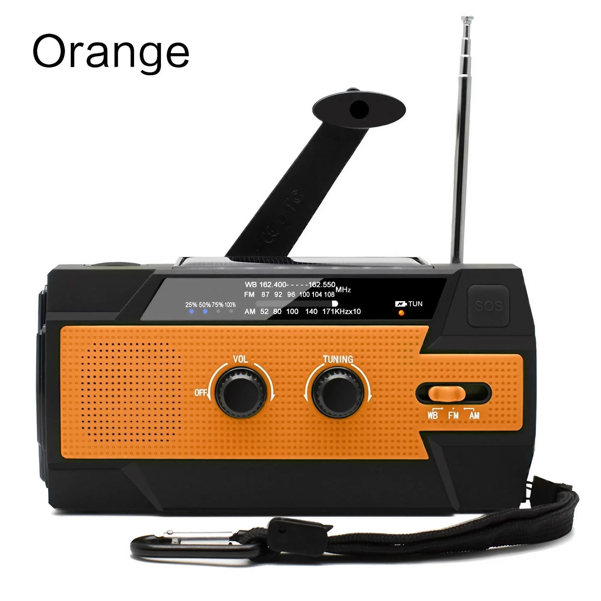 Weather Radio Emergency Multifunctional Hand Crank Solar
