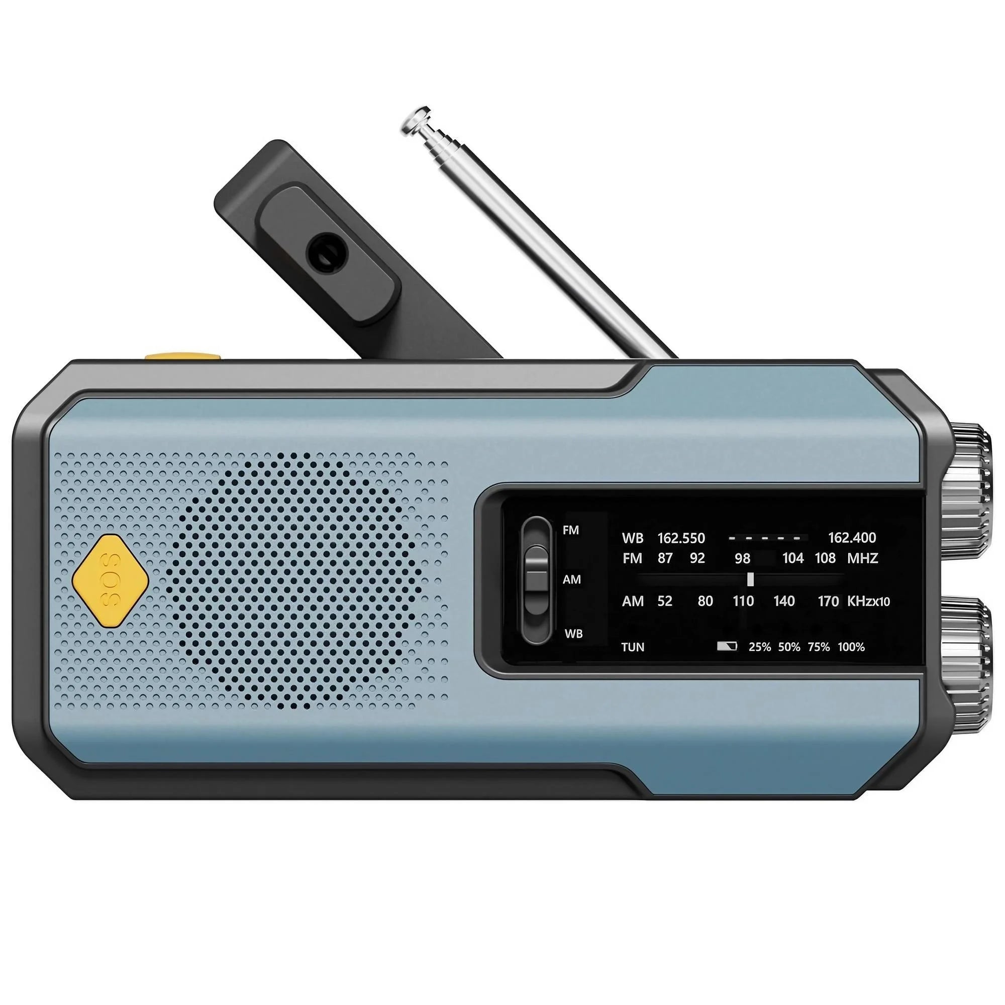 Weather Radio Emergency Multifunctional Hand Crank Solar