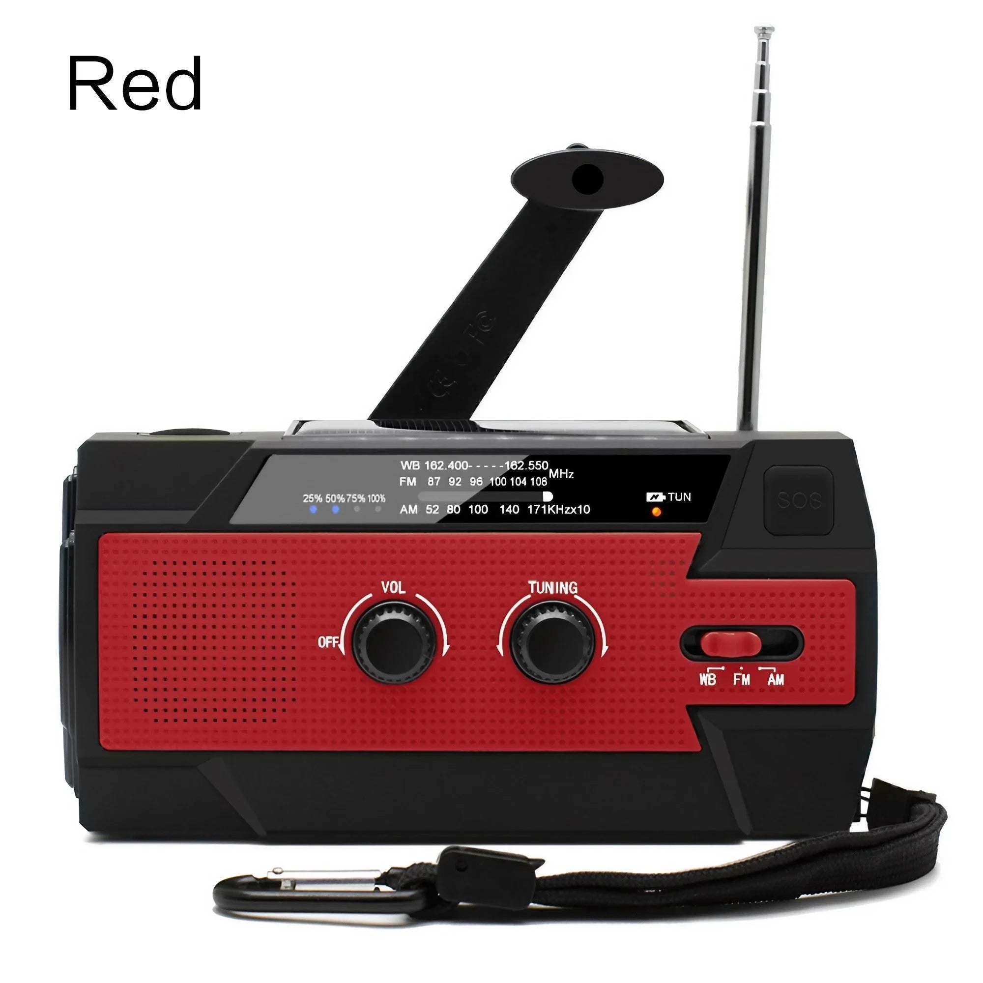 Weather Radio Emergency Multifunctional Hand Crank Solar