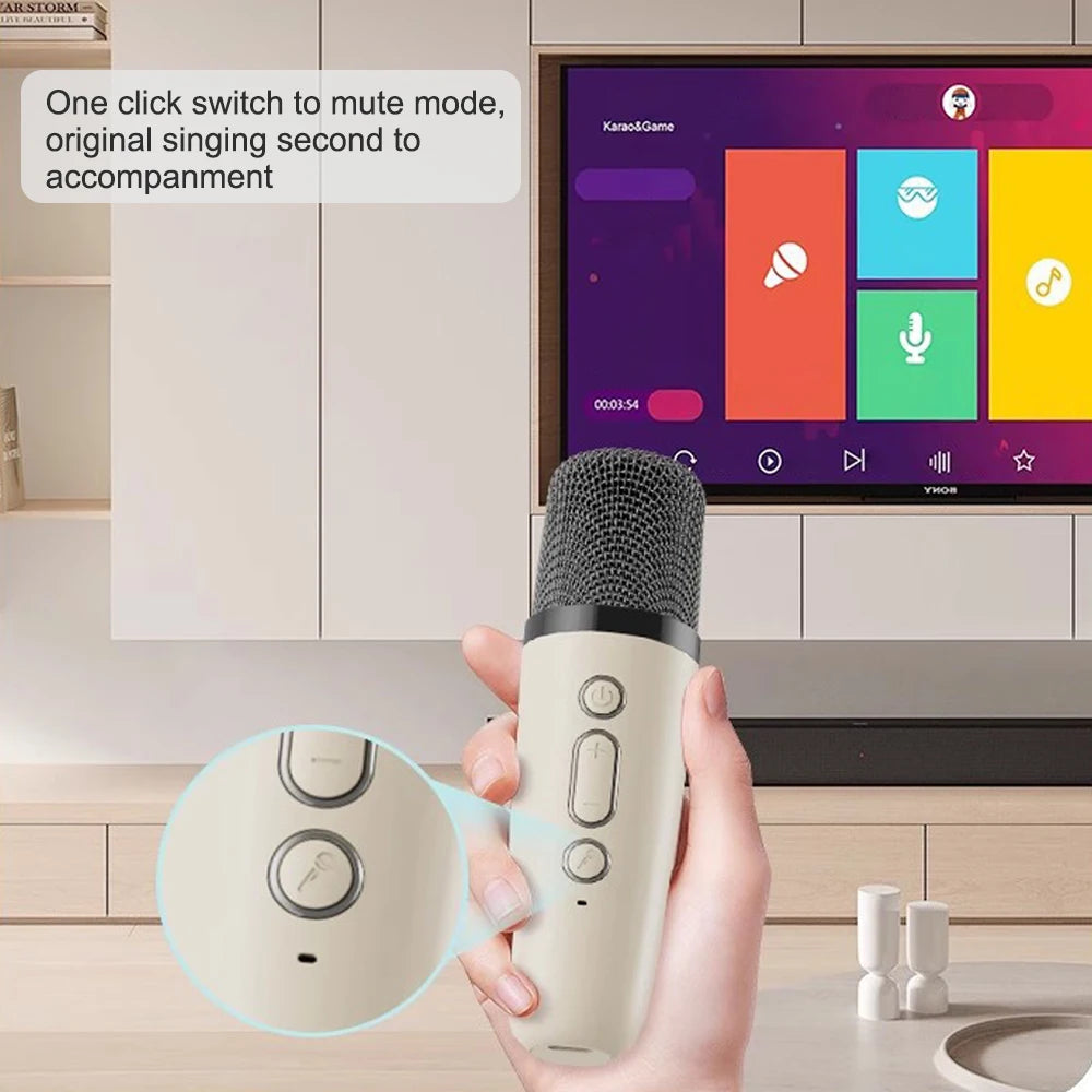 Professional Singing Bluetooth Speaker Karaoke Microphone
