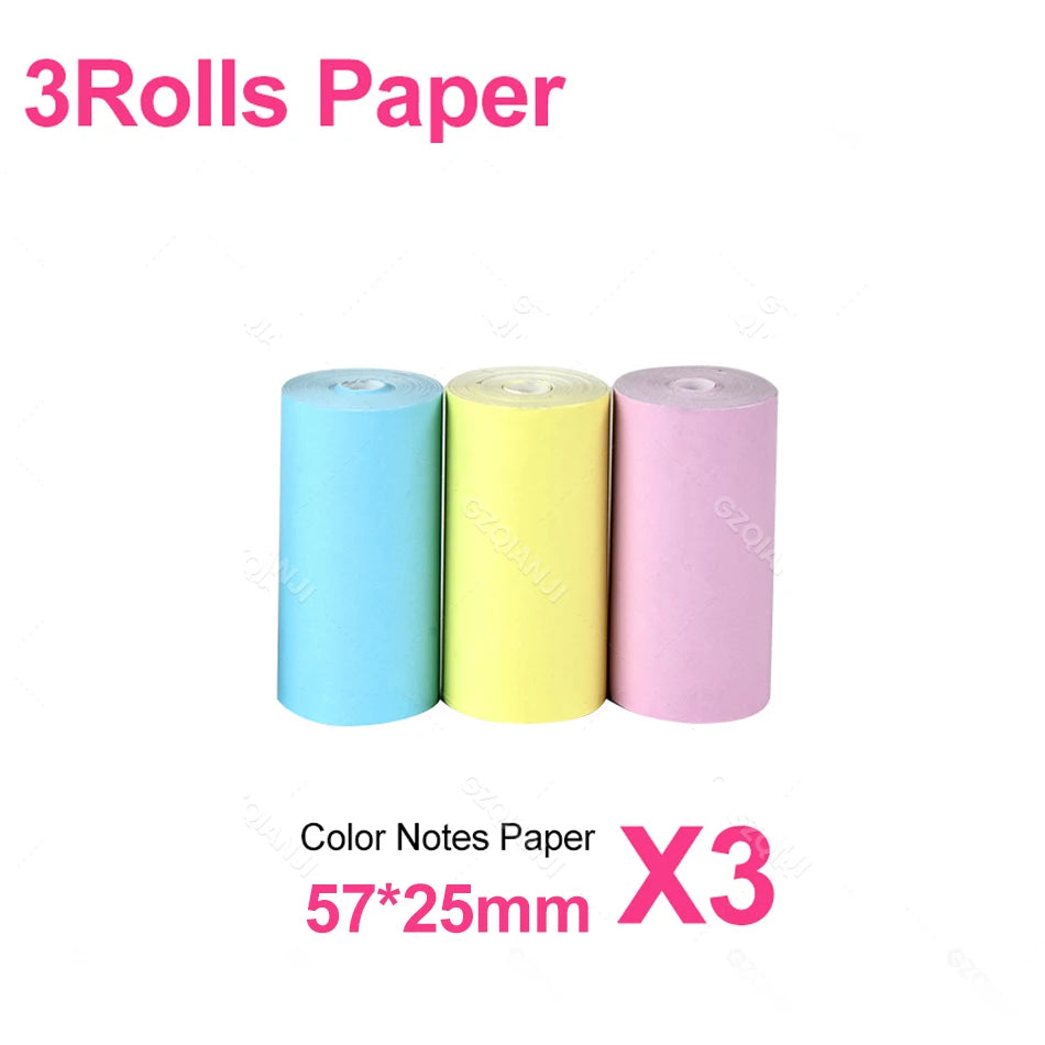 Photo Label Portable Mini Thermal Printer Sticker Memo Tag Printing