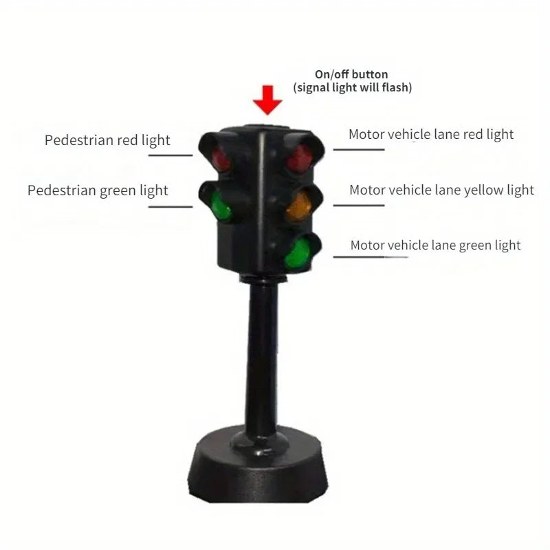 Mini Traffic Signs Road Light Block,Children Safety Puzzle