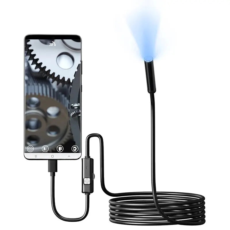 Camera Waterproof LEDs Adjustable USB Android Flexible Inspection