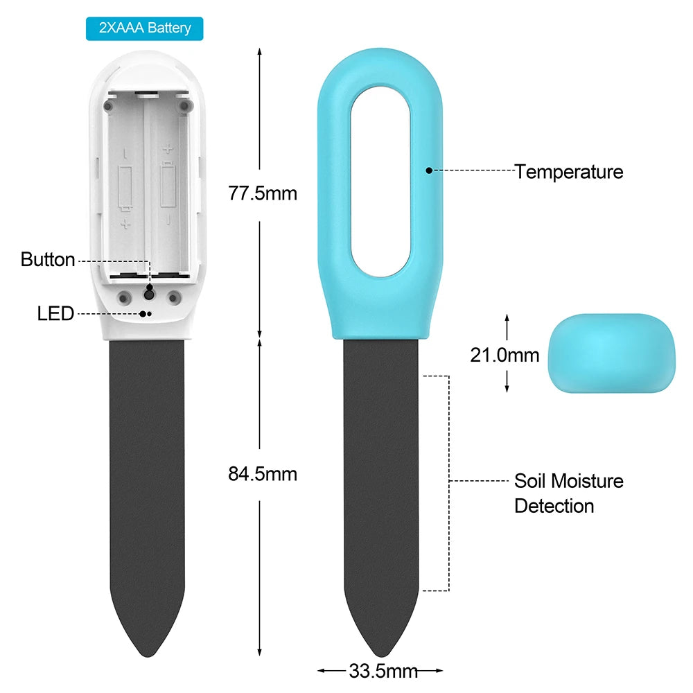 Smart Bluetooth Soil Tester Temperature and Humidity Meter Thermo Hygrometer
