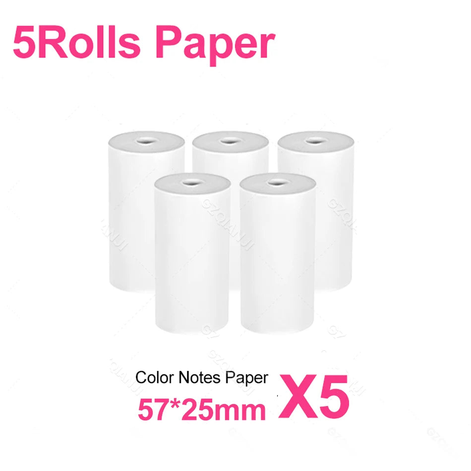Photo Label Portable Mini Thermal Printer Sticker Memo Tag Printing