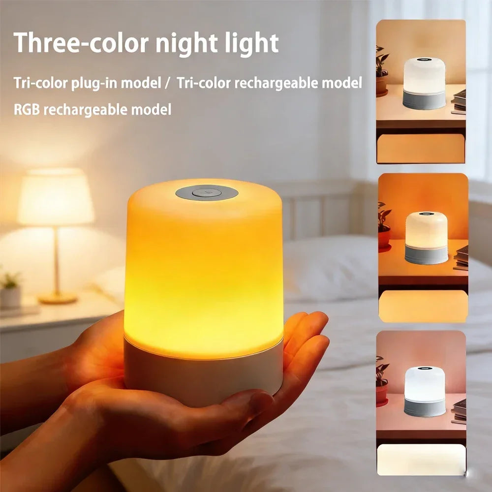 LED Light Dimmable Plug-in Desktop Bedside Touchscreen Desk Lamp