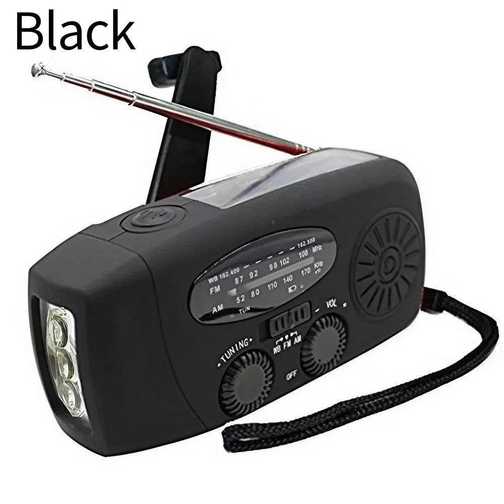 Weather Radio Emergency Multifunctional Hand Crank Solar