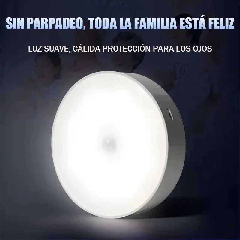 Smart Cabinet Lights with Human Body Sensor Emergency Automatic Lighting USB Rechargeable Wireless Magnetic Suction