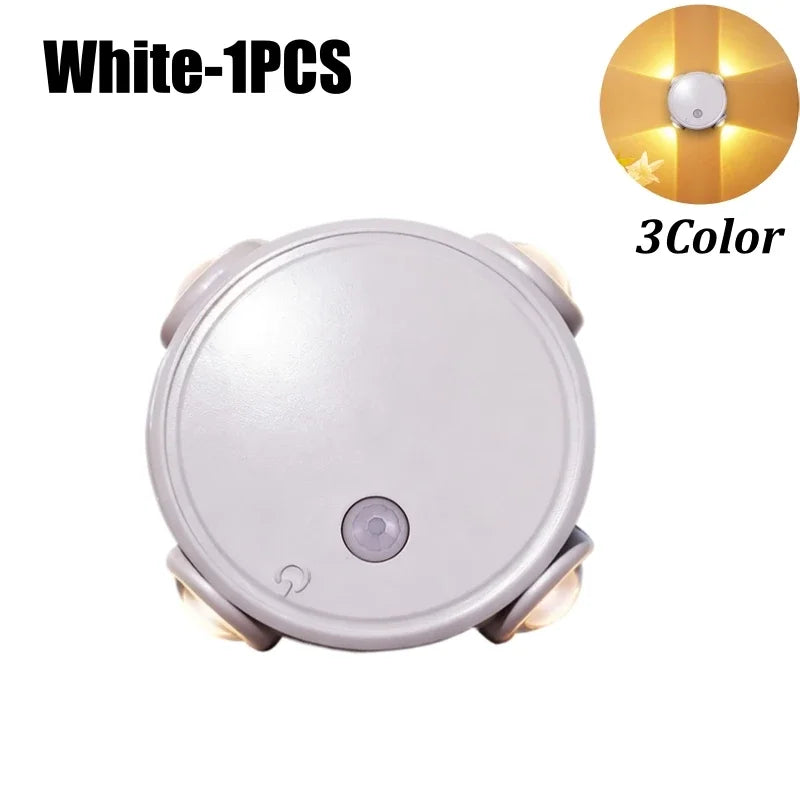 Motion Sensor Night Light Cordless Magnetic Stick on For Bedroom Office Energy Saving Auto on Off No Wiring