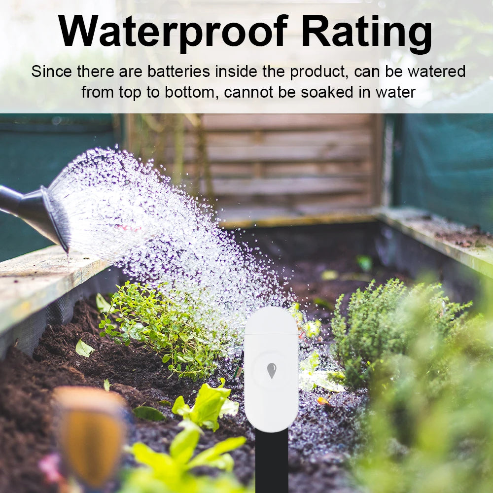 Temperature Humidity Moisture Detector Smart Soil Tester Moisture Phone App RealTime Monitor for Home Garden