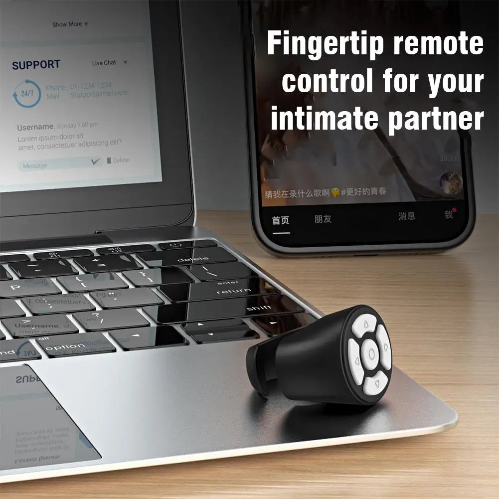 Bluetooth Ring Universal Smartphone Camera Controller Self-Timer for TikTok Page Turner for eBooks