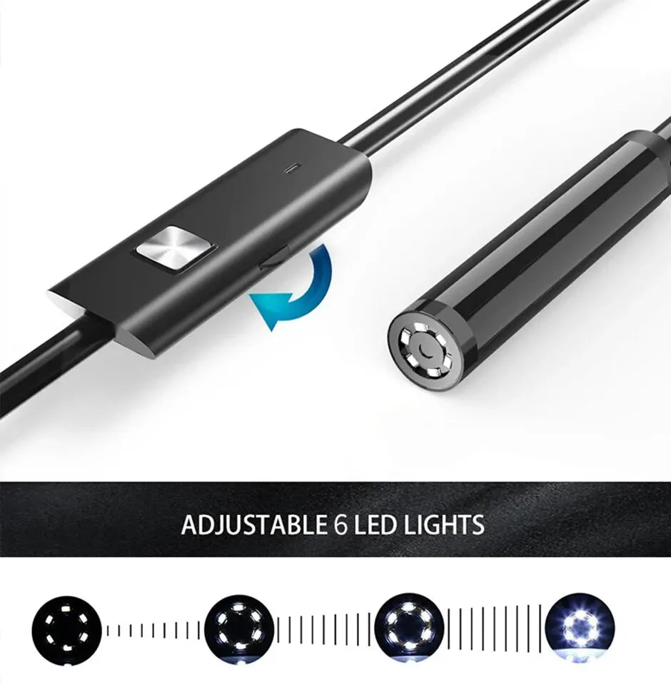 Camera Waterproof LEDs Adjustable USB Android Flexible Inspection
