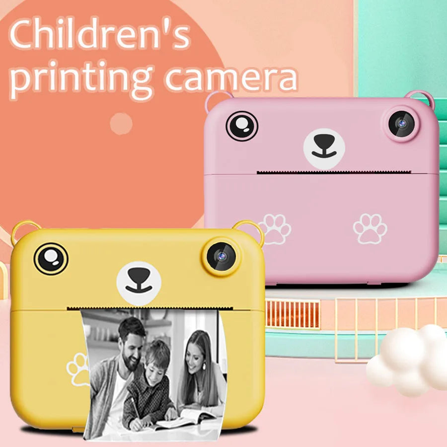 Digital Camera Photography Instant Print Photo HD With Video Recorder Mini Thermal Printer
