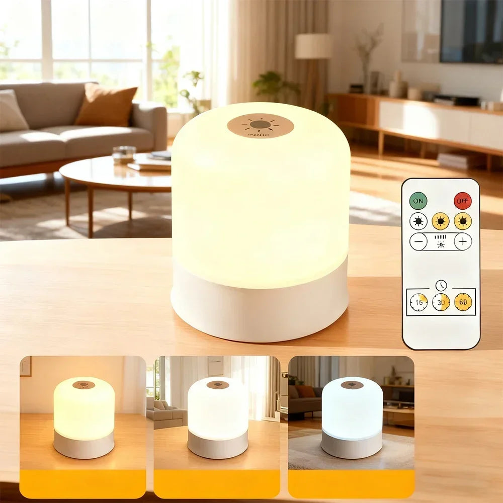 LED Light Dimmable Plug-in Desktop Bedside Touchscreen Desk Lamp