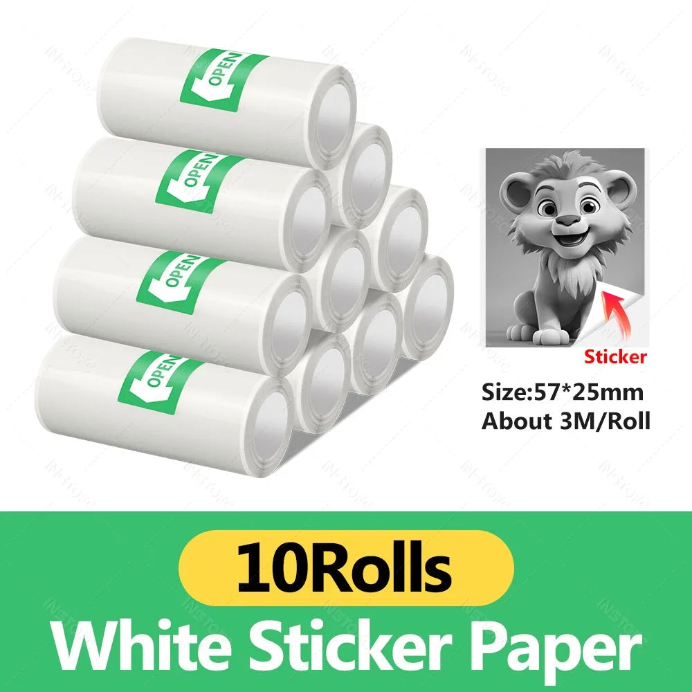 Photo Label Portable Mini Thermal Printer Sticker Memo Tag Printing