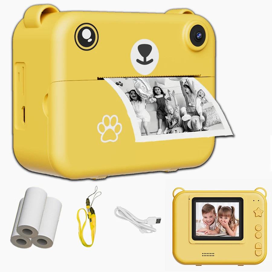 Digital Camera Photography Instant Print Photo HD With Video Recorder Mini Thermal Printer