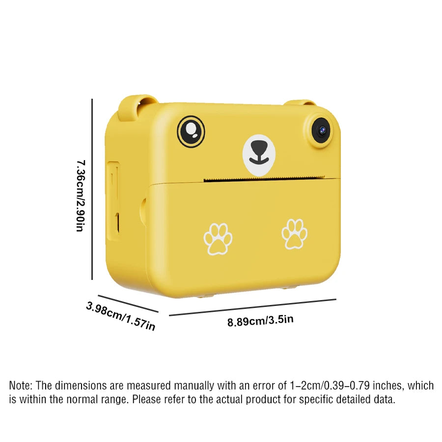 Digital Camera Photography Instant Print Photo HD With Video Recorder Mini Thermal Printer
